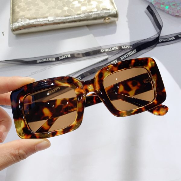 Vintage Oversized Square Sunglasses Women Retro Brand Design Rectangular Thick Frame Leopard Chic Sun Glasses Shades Men OM586 - Image 3