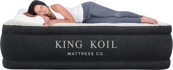 King Koil Air Mattress Queen with Built-In Pump