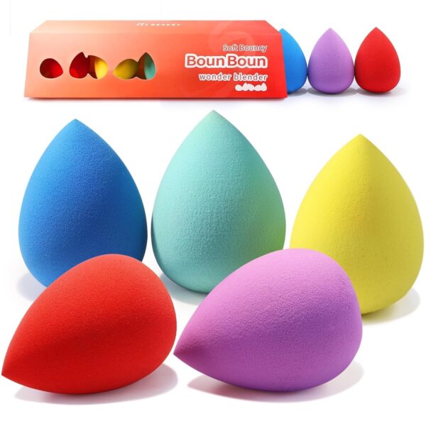 BEAKEY Makeup Sponge 5 Pcs Set