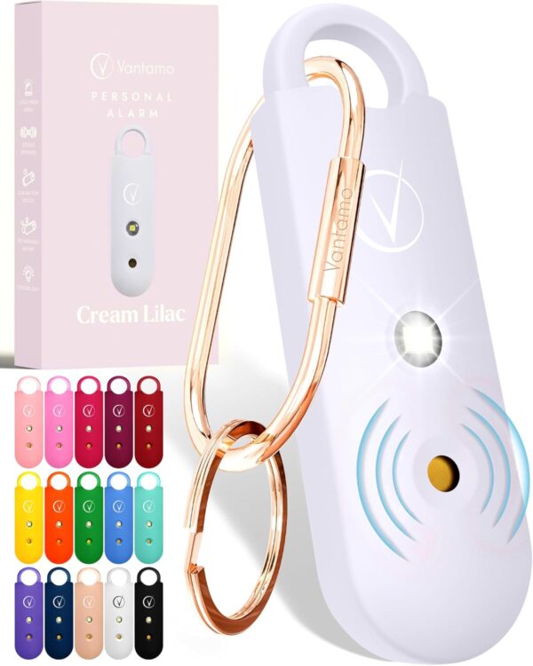 Vantamo Personal Alarm for Women - Extra Loud Double Speakers