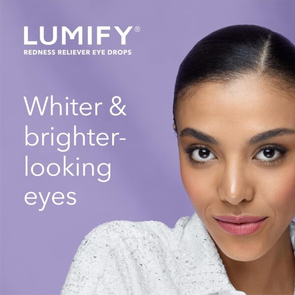 LUMIFY Redness Reliever Eye Drops, For Whiter & Brighter Looking Eyes, 0.25 Fl Oz (7.5 mL) - Image 2