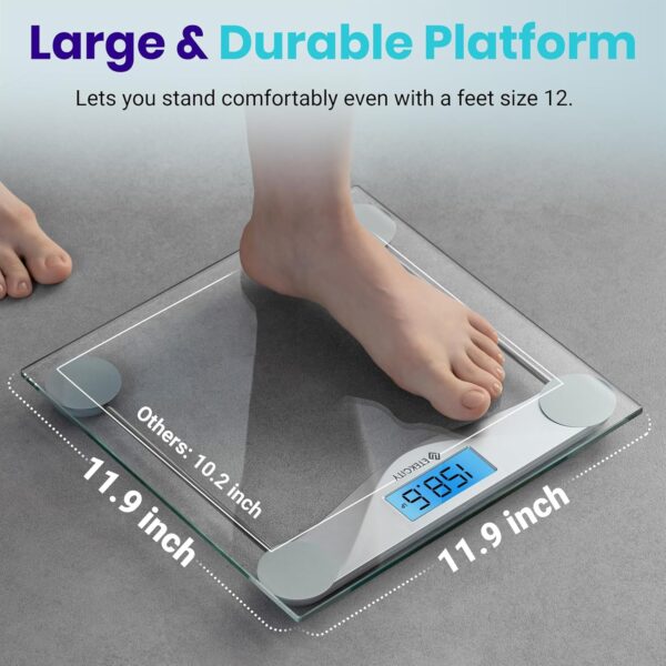 Etekcity Digital Body Weight Bathroom Scale, - Image 2